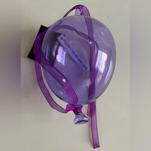 Robert Stanley Purple Glass Balloon Ornament New